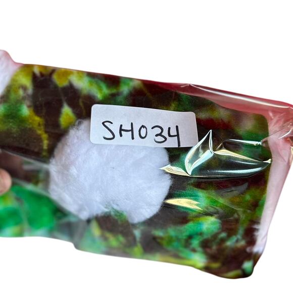 Santa Hat Tie Dye Handcrafted Handsewn Holiday Accessories Party Ready Christmas - Picture 7 of 7